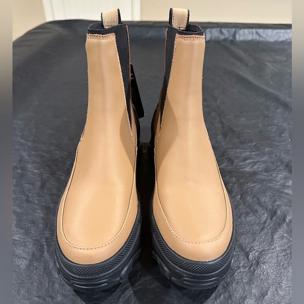 Sorel Tan and Black Waterproof Chelsea Winter Boots - Picture 3 of 6